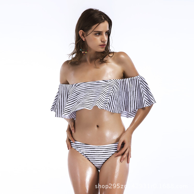 F4673Ruffled Bikini Set